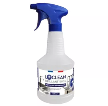 LOCLEAN - Brillant Inox Nettoyant Dégraissant 520ml