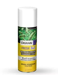 DIGRAIN FRESH 3 en 1 - Aérosol One Shot Désinfectant 150 ml